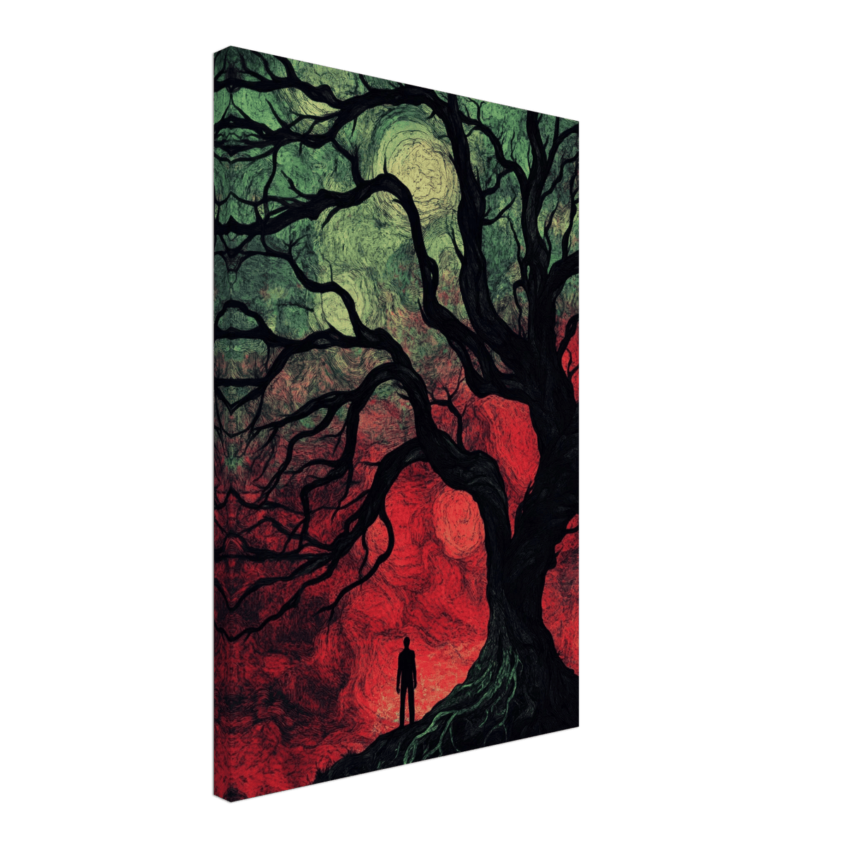 Ancient trees twist into monstrous contorted fig 1 - Shop Ai Art WebShop - Digital Art online Store
