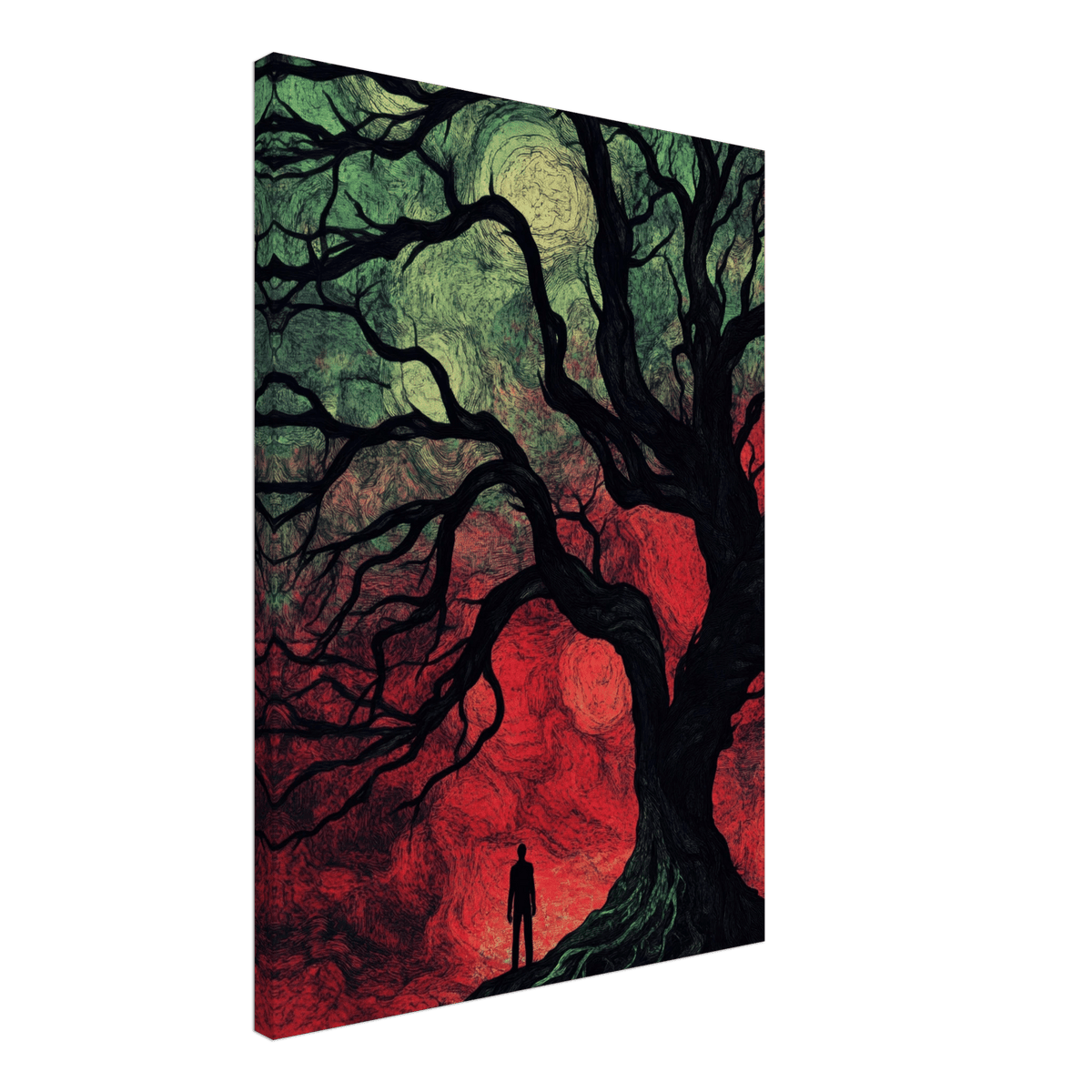 Ancient trees twist into monstrous contorted fig 1 - Shop Ai Art WebShop - Digital Art online Store
