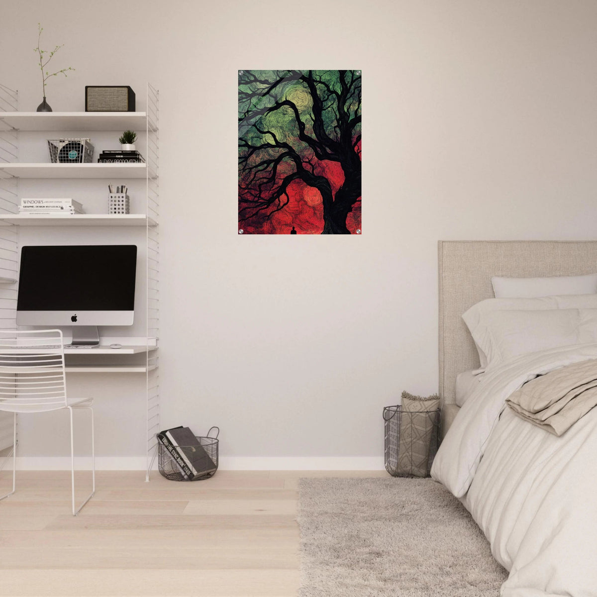 Ancient trees twist into monstrous contorted fig 1 - Shop Ai Art WebShop - Digital Art online Store