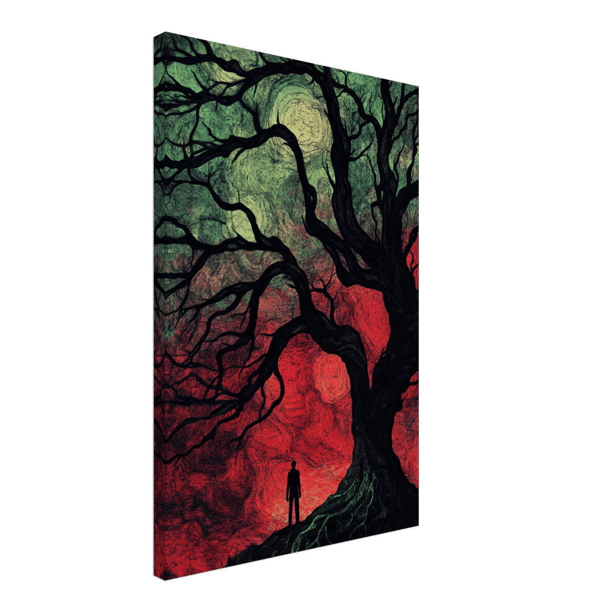 Ancient trees twist into monstrous contorted fig 1 - Shop Ai Art WebShop - Digital Art online Store