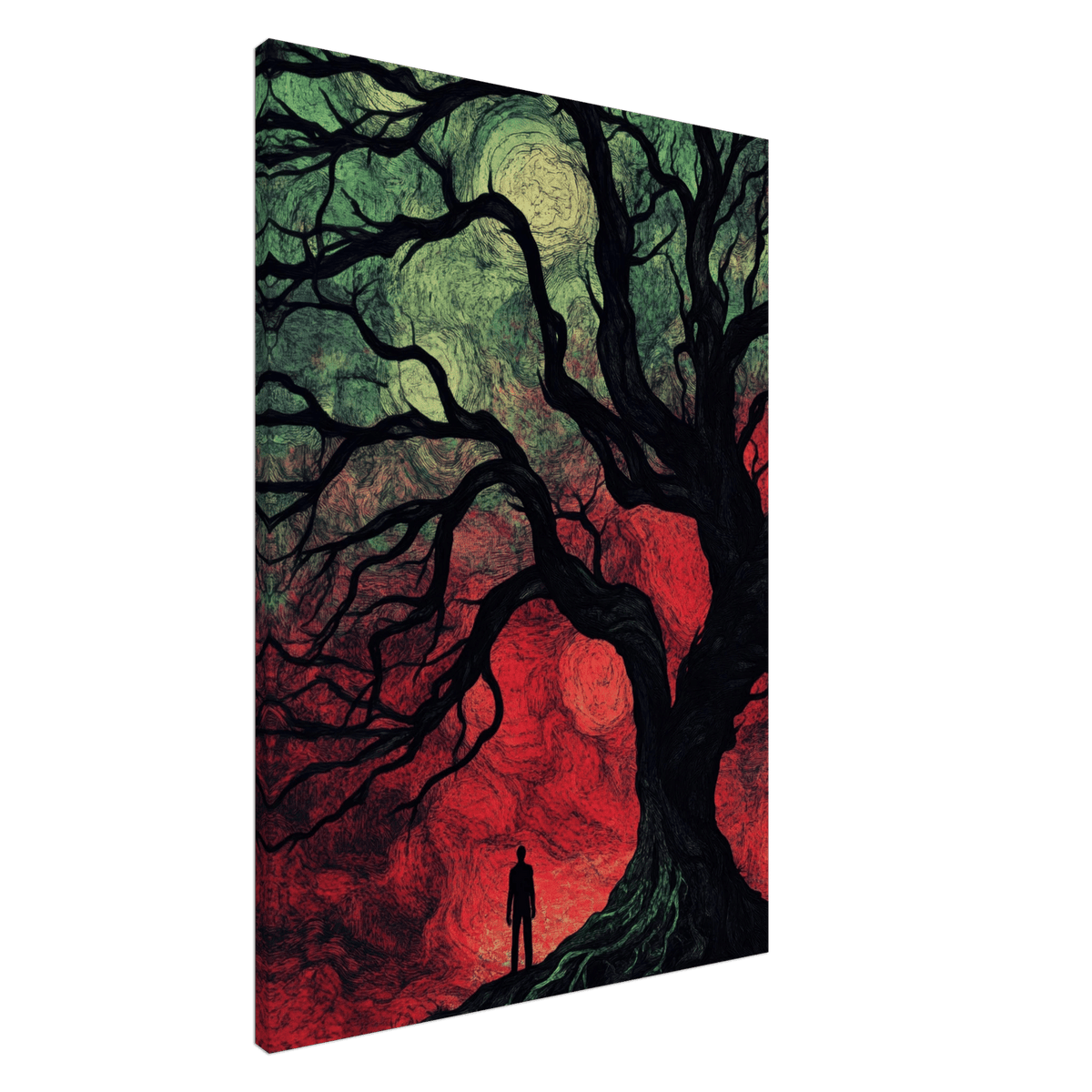 Ancient trees twist into monstrous contorted fig 1 - Shop Ai Art WebShop - Digital Art online Store