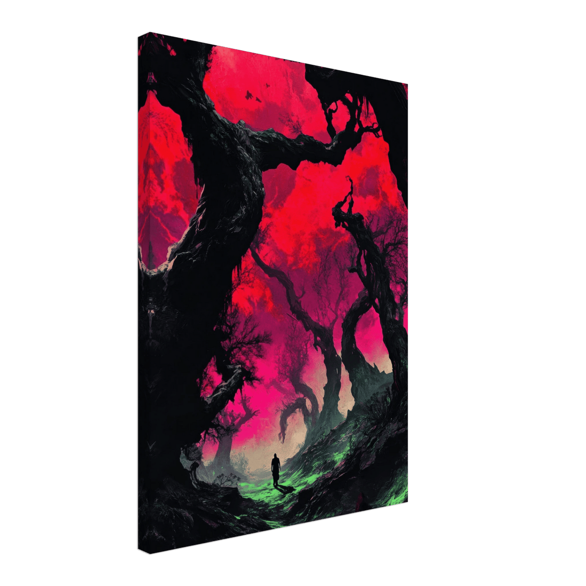 Ancient trees twist into monstrous contorted fig 2 - Shop Ai Art WebShop - Digital Art online Store