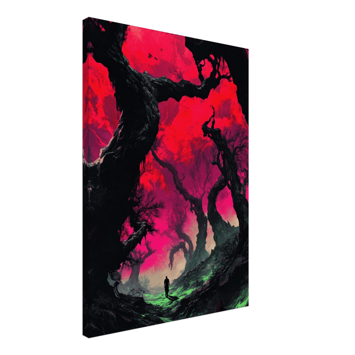 Ancient trees twist into monstrous contorted fig 2 - Shop Ai Art WebShop - Digital Art online Store