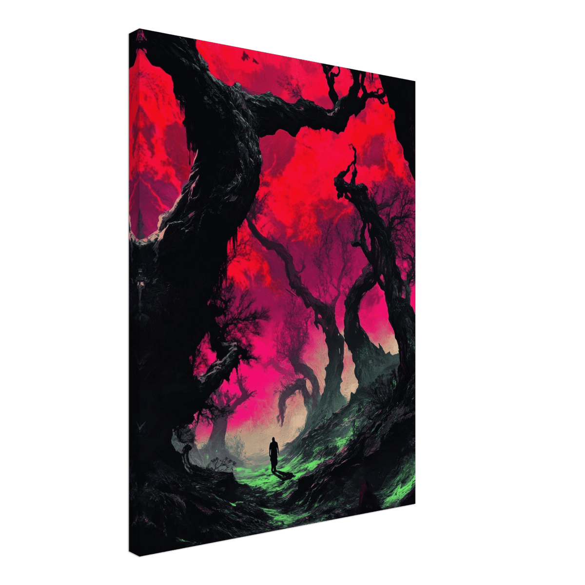 Ancient trees twist into monstrous contorted fig 2 - Shop Ai Art WebShop - Digital Art online Store