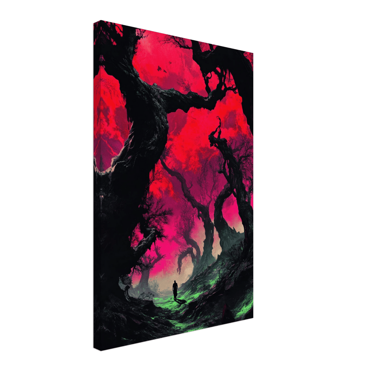 Ancient trees twist into monstrous contorted fig 2 - Shop Ai Art WebShop - Digital Art online Store