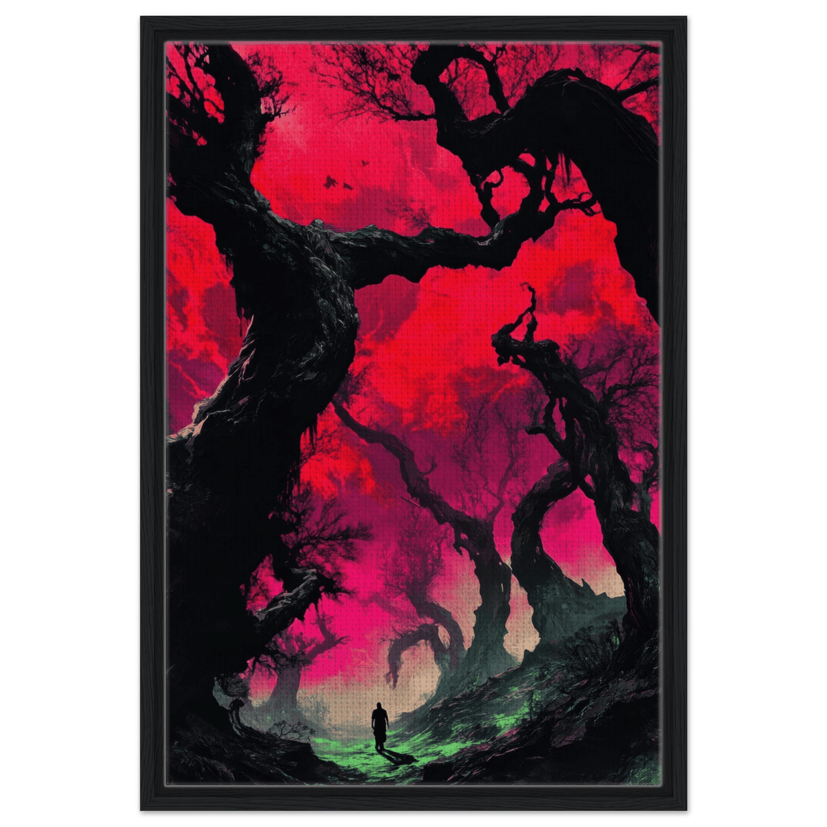 Ancient trees twist into monstrous contorted fig 2 - Shop Ai Art WebShop - Digital Art online Store