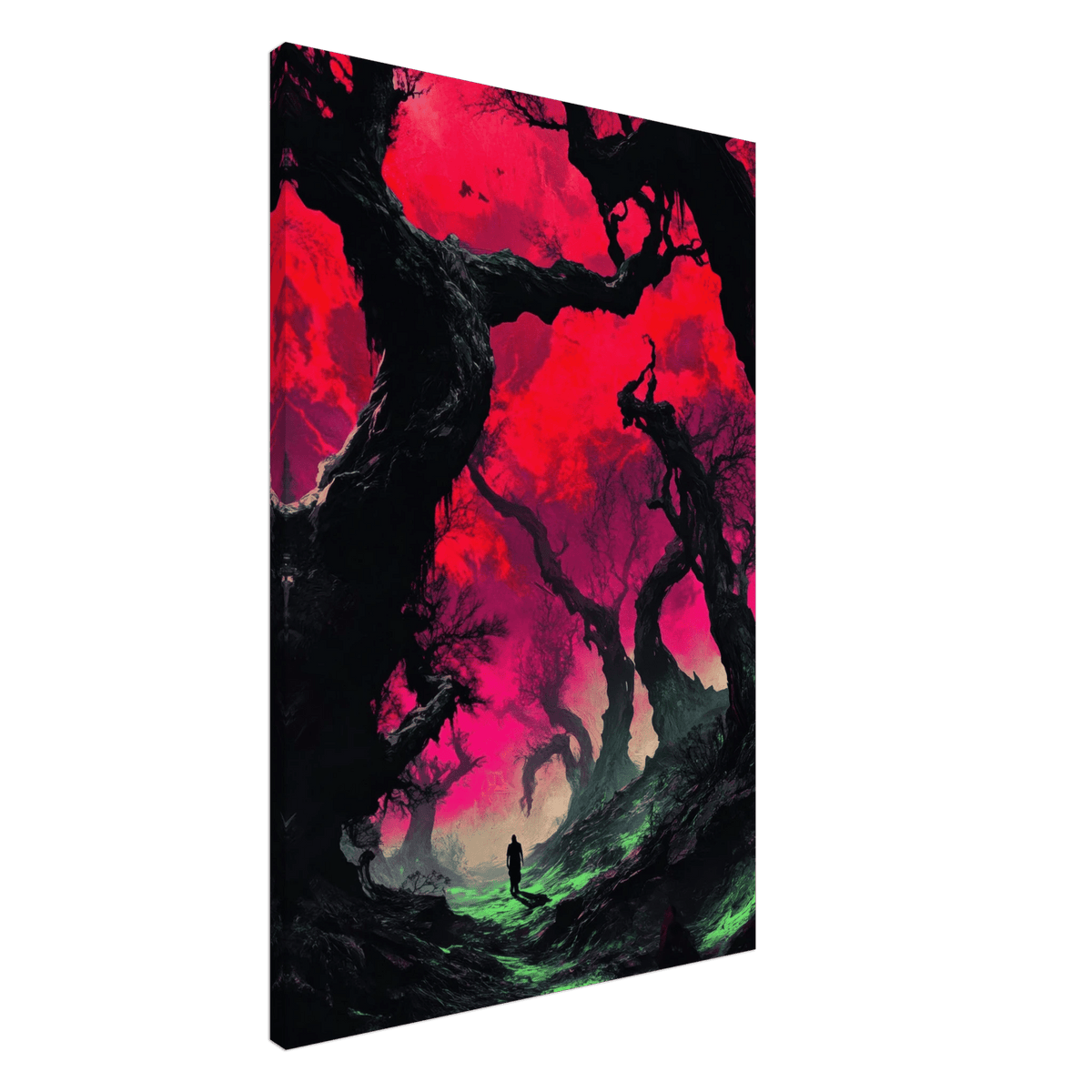 Ancient trees twist into monstrous contorted fig 2 - Shop Ai Art WebShop - Digital Art online Store