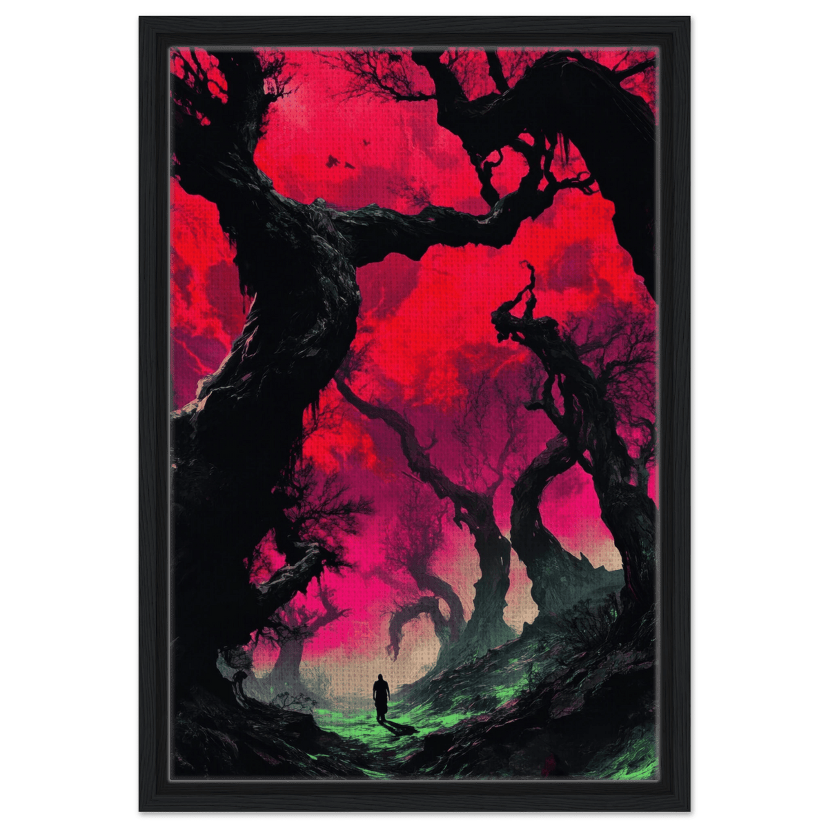 Ancient trees twist into monstrous contorted fig 2 - Shop Ai Art WebShop - Digital Art online Store