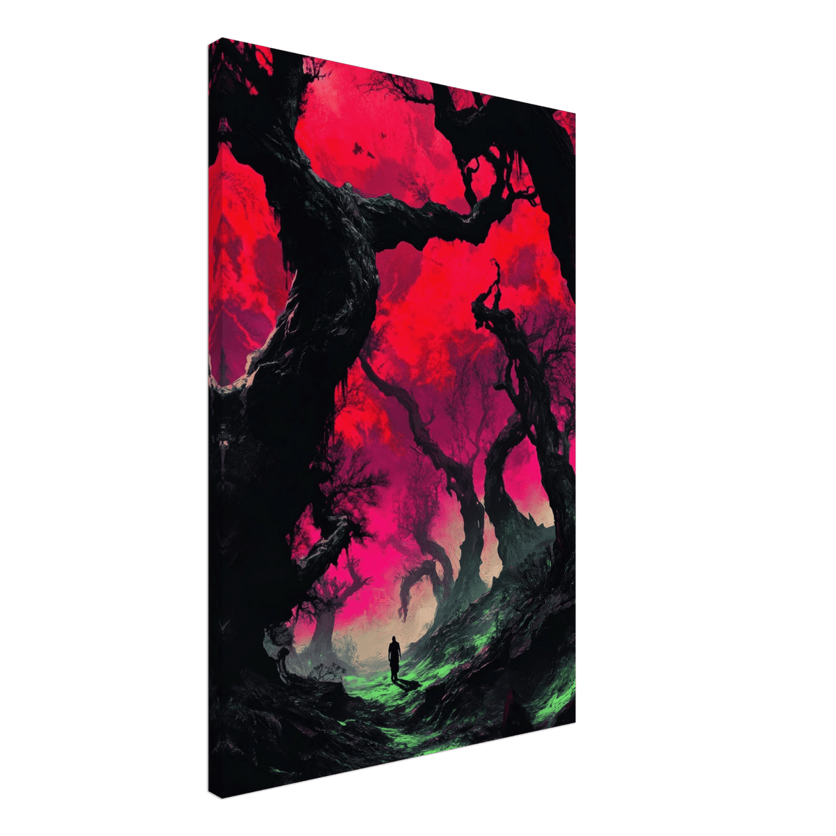 Ancient trees twist into monstrous contorted fig 2 - Shop Ai Art WebShop - Digital Art online Store
