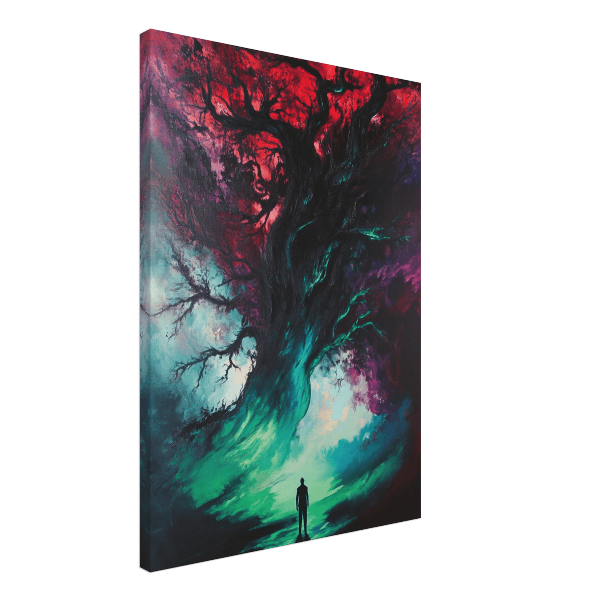 Ancient trees twist into monstrous contorted fig - Shop Ai Art WebShop - Digital Art online Store