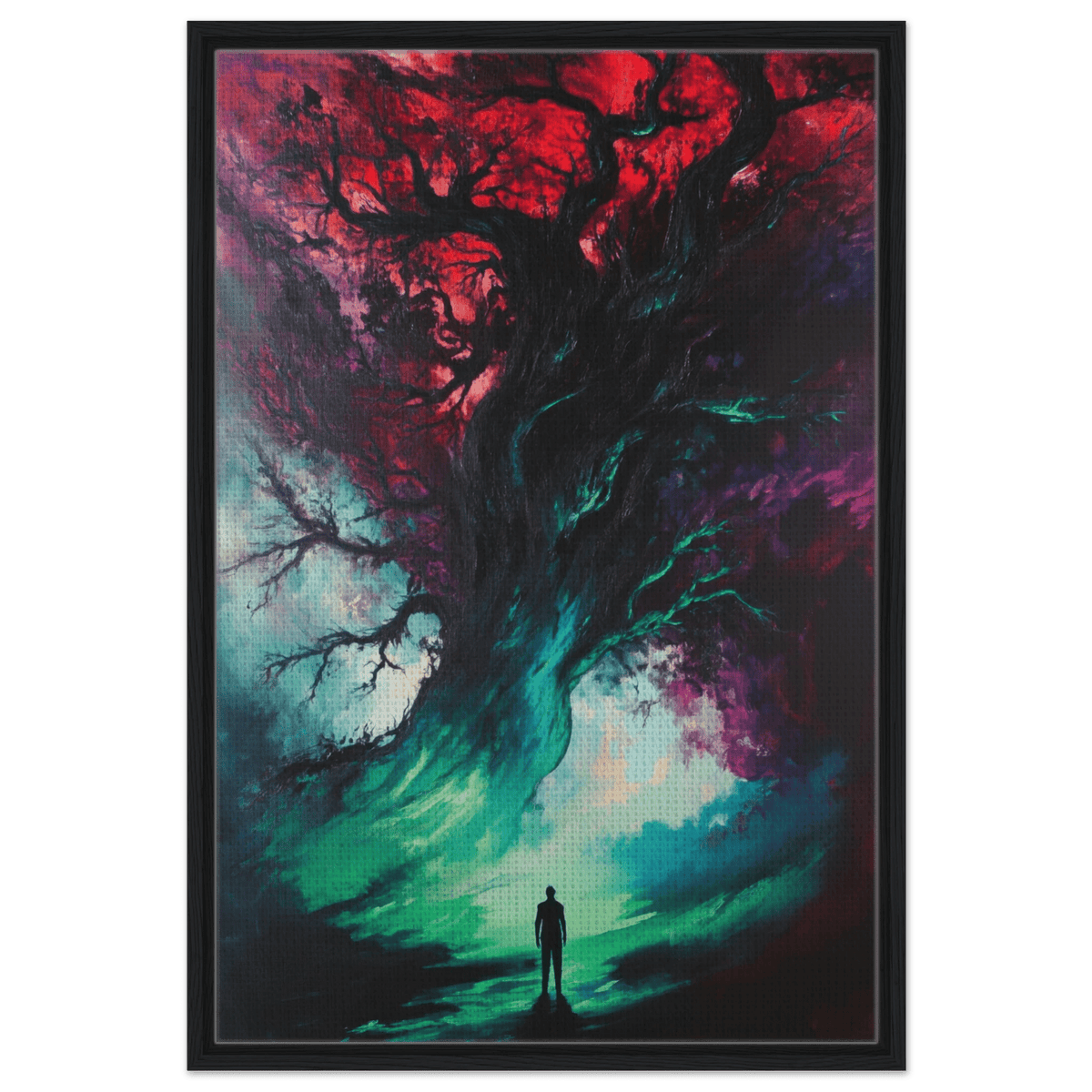 Ancient trees twist into monstrous contorted fig - Shop Ai Art WebShop - Digital Art online Store