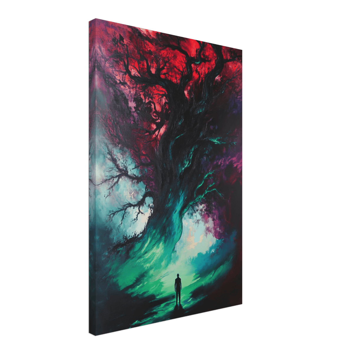 Ancient trees twist into monstrous contorted fig - Shop Ai Art WebShop - Digital Art online Store
