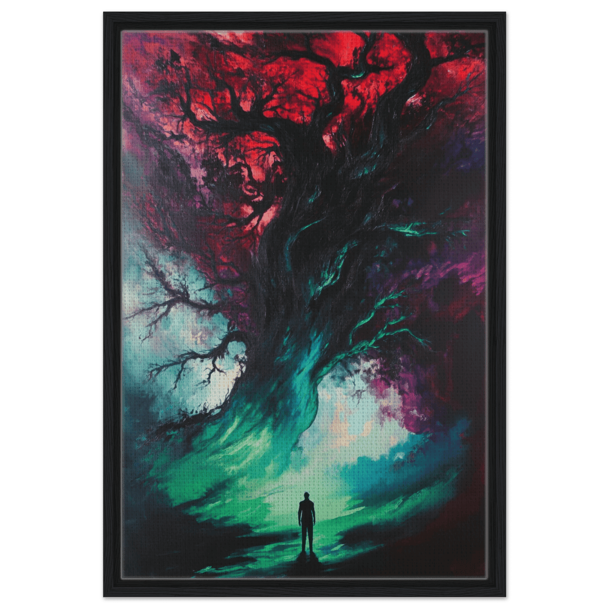 Ancient trees twist into monstrous contorted fig - Shop Ai Art WebShop - Digital Art online Store