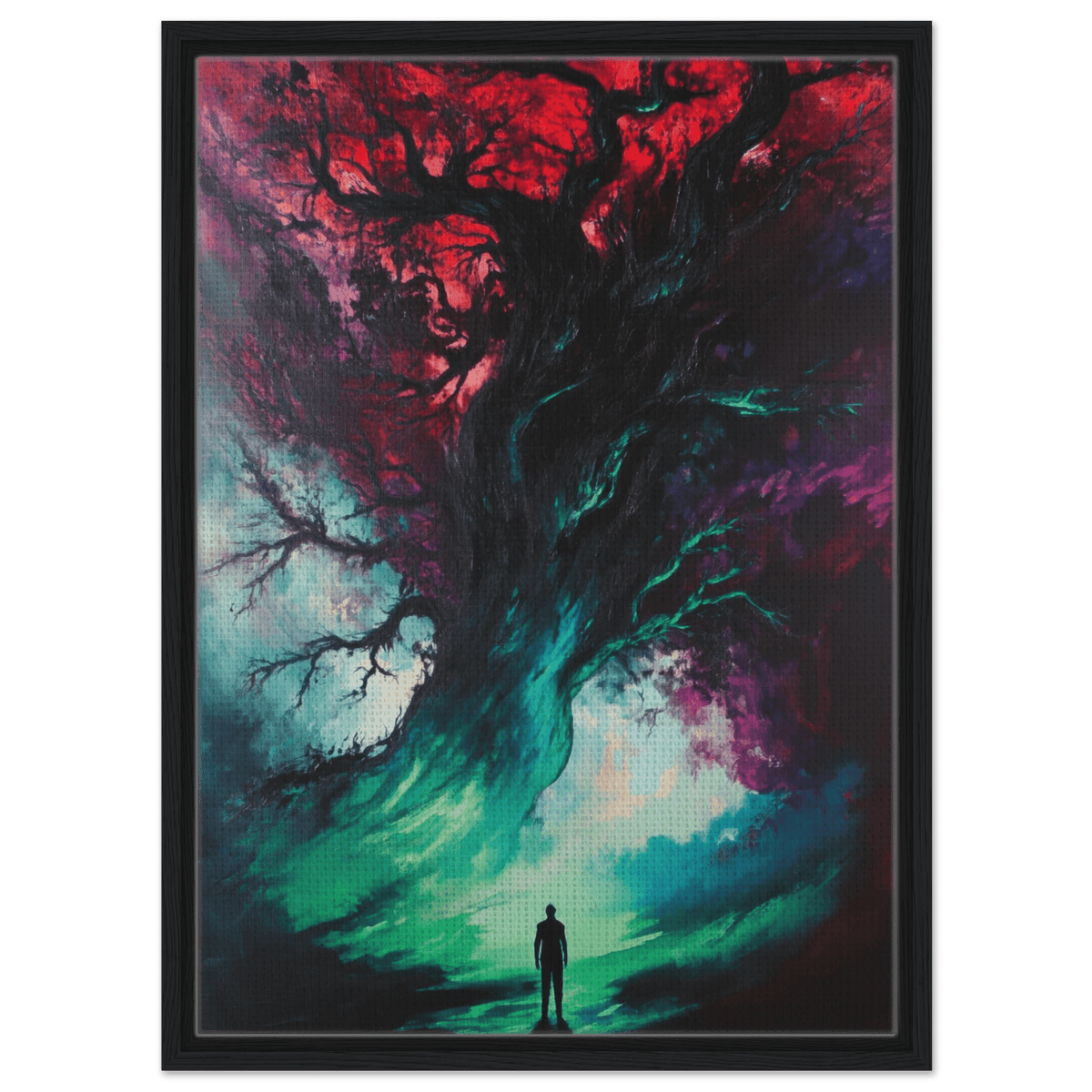 Ancient trees twist into monstrous contorted fig - Shop Ai Art WebShop - Digital Art online Store