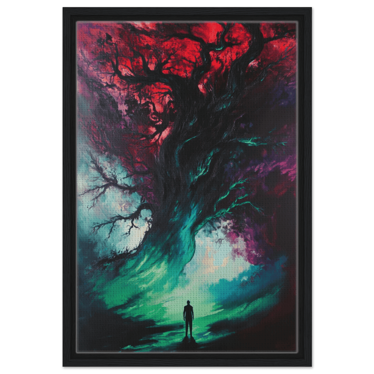 Ancient trees twist into monstrous contorted fig - Shop Ai Art WebShop - Digital Art online Store