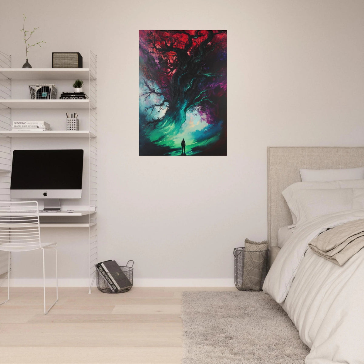 Ancient trees twist into monstrous contorted fig - Shop Ai Art WebShop - Digital Art online Store