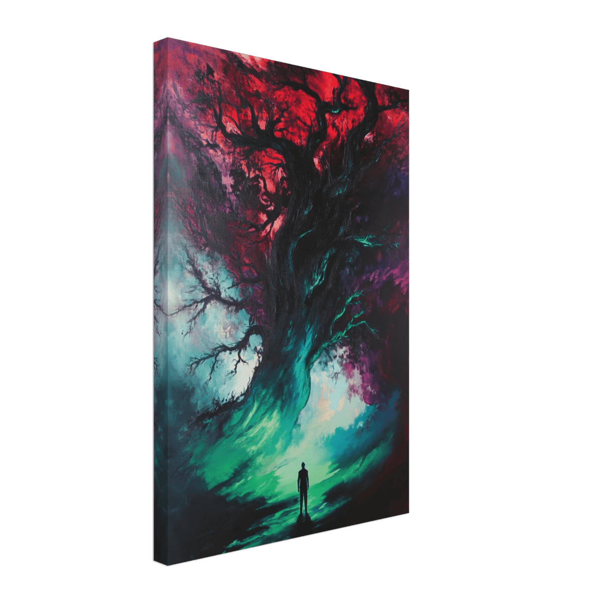 Ancient trees twist into monstrous contorted fig - Shop Ai Art WebShop - Digital Art online Store