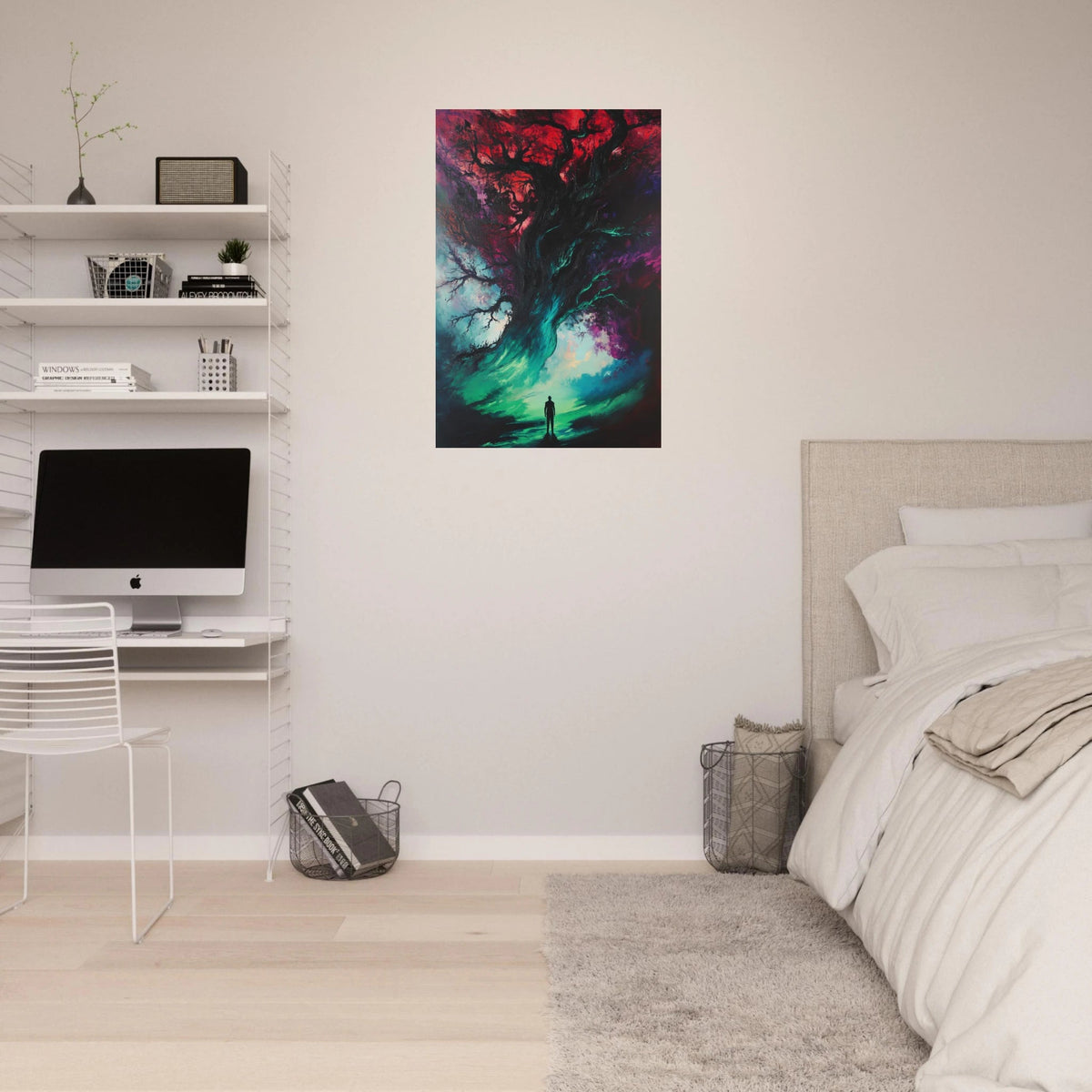 Ancient trees twist into monstrous contorted fig - Shop Ai Art WebShop - Digital Art online Store