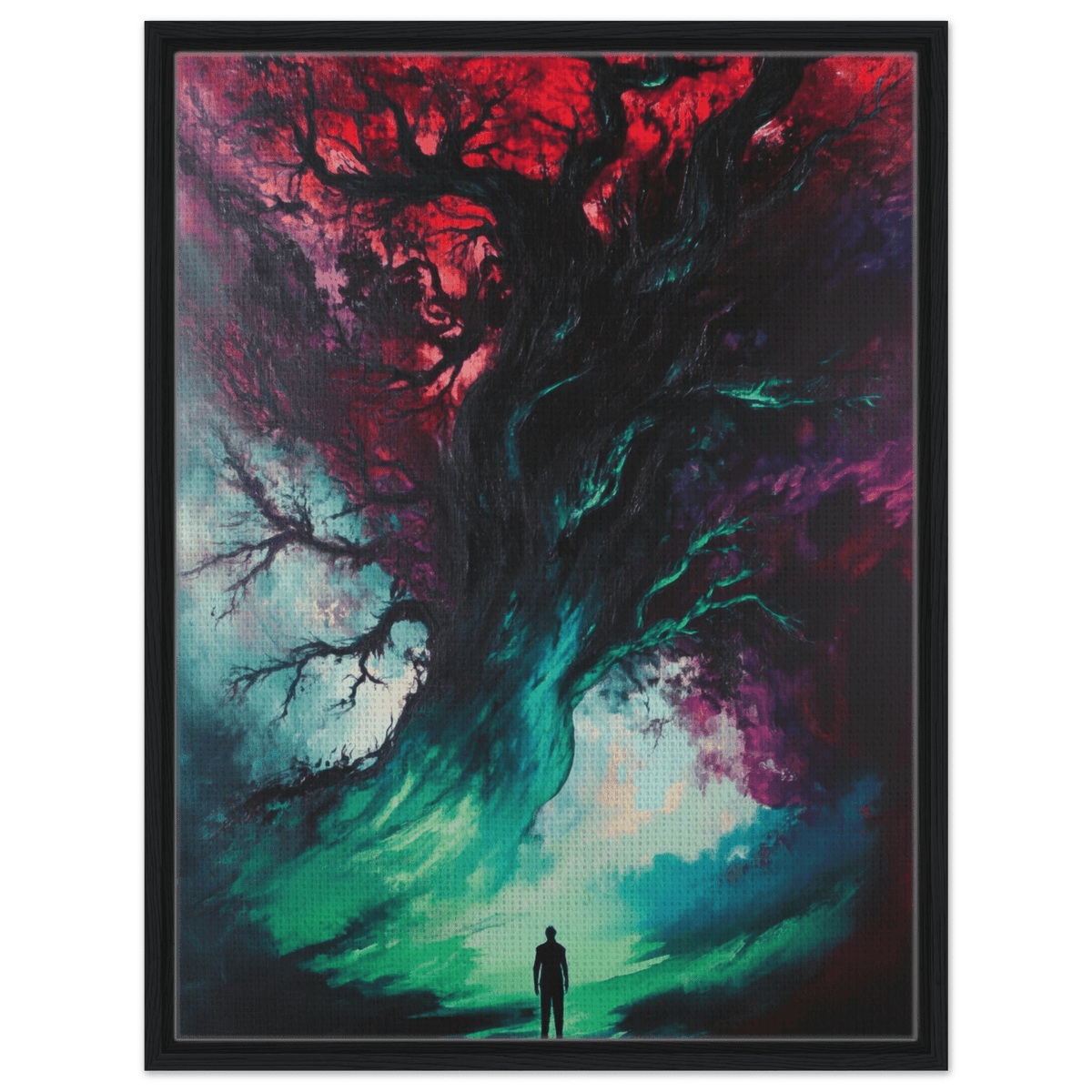 Ancient trees twist into monstrous contorted fig - Shop Ai Art WebShop - Digital Art online Store