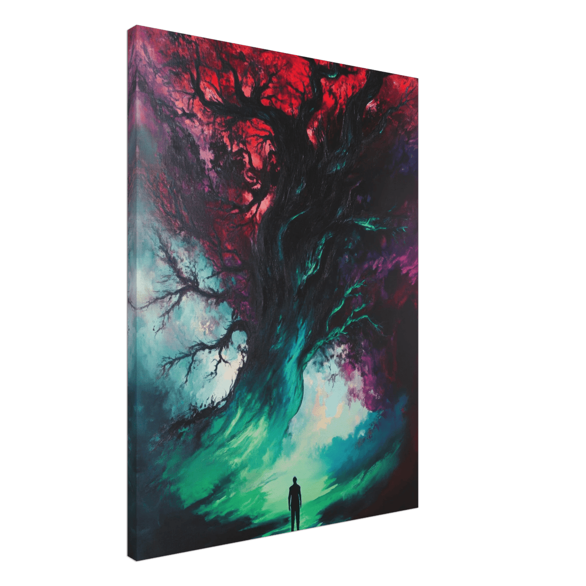 Ancient trees twist into monstrous contorted fig - Shop Ai Art WebShop - Digital Art online Store