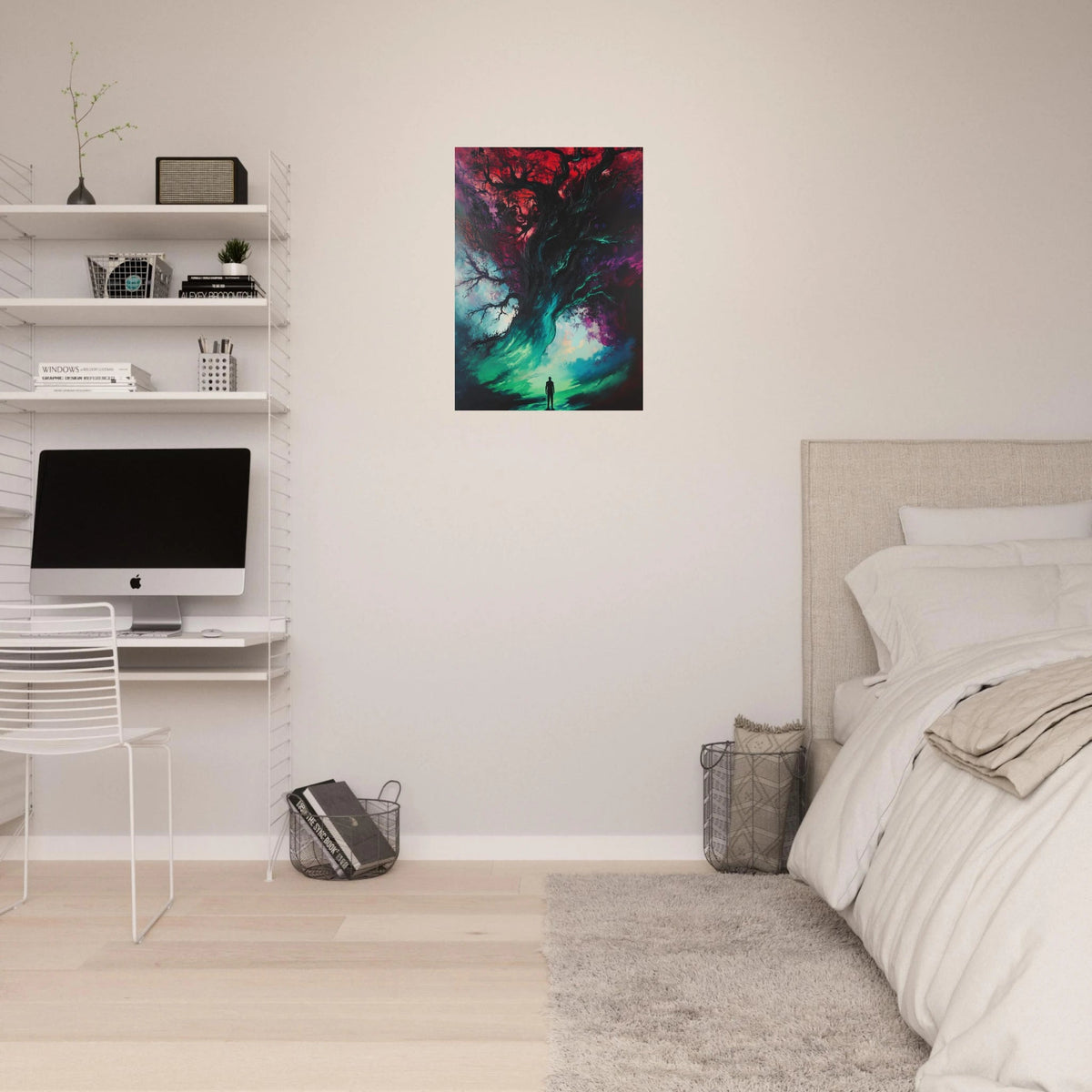 Ancient trees twist into monstrous contorted fig - Shop Ai Art WebShop - Digital Art online Store