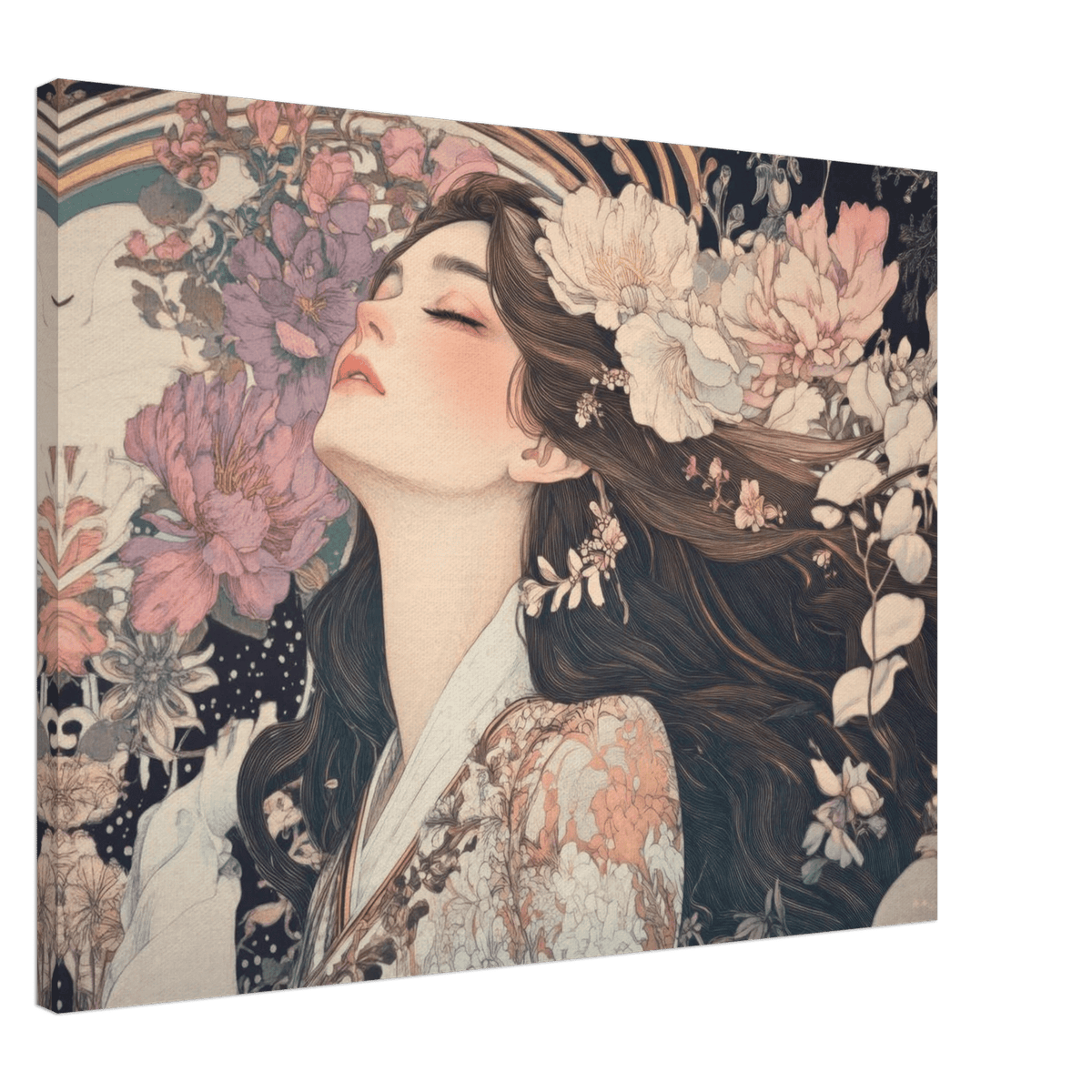 Art Nouveau Enchanted Garden An Art Nouveau inst 2 - Shop Ai Art WebShop - Digital Art online Store