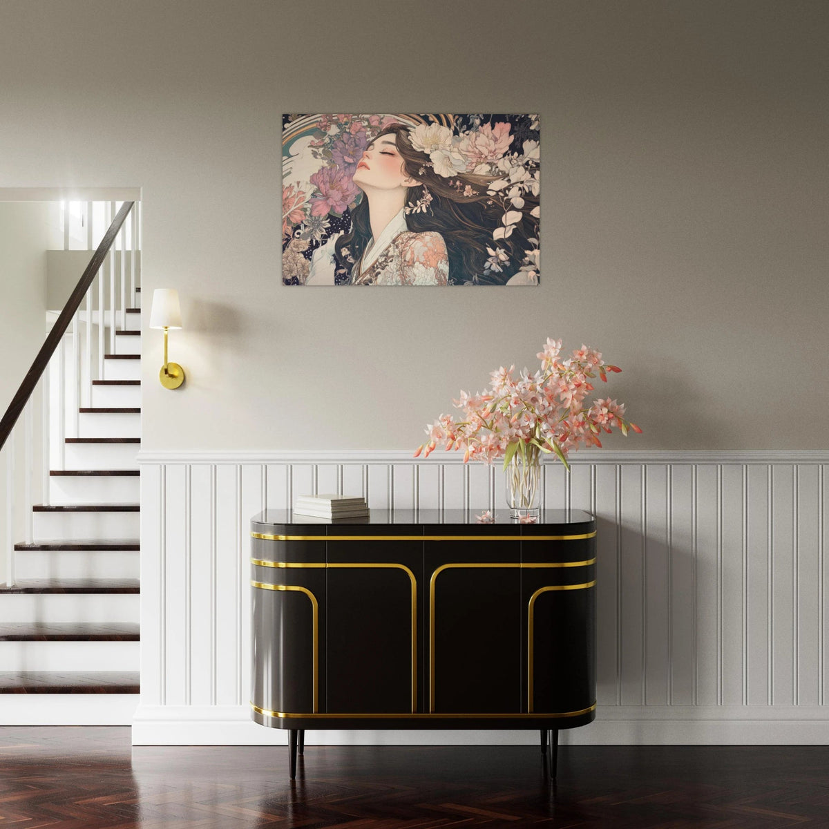 Art Nouveau Enchanted Garden An Art Nouveau inst 2 - Shop Ai Art WebShop - Digital Art online Store