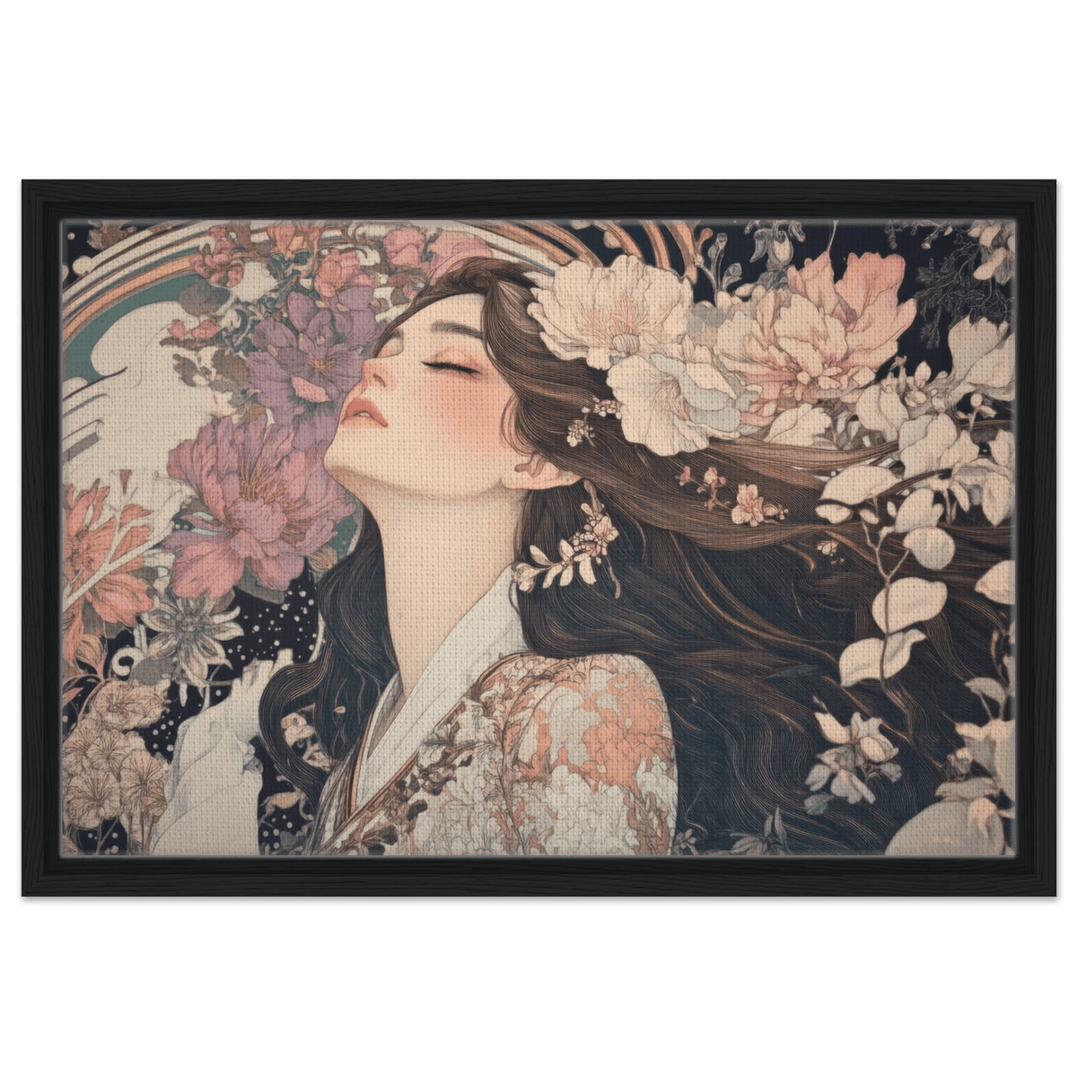 Art Nouveau Enchanted Garden An Art Nouveau inst 2 - Shop Ai Art WebShop - Digital Art online Store