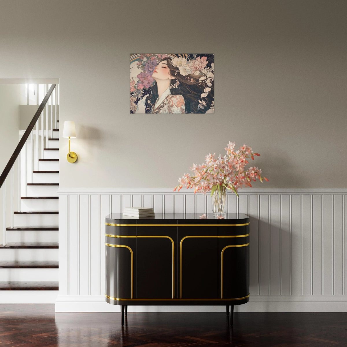 Art Nouveau Enchanted Garden An Art Nouveau inst 2 - Shop Ai Art WebShop - Digital Art online Store