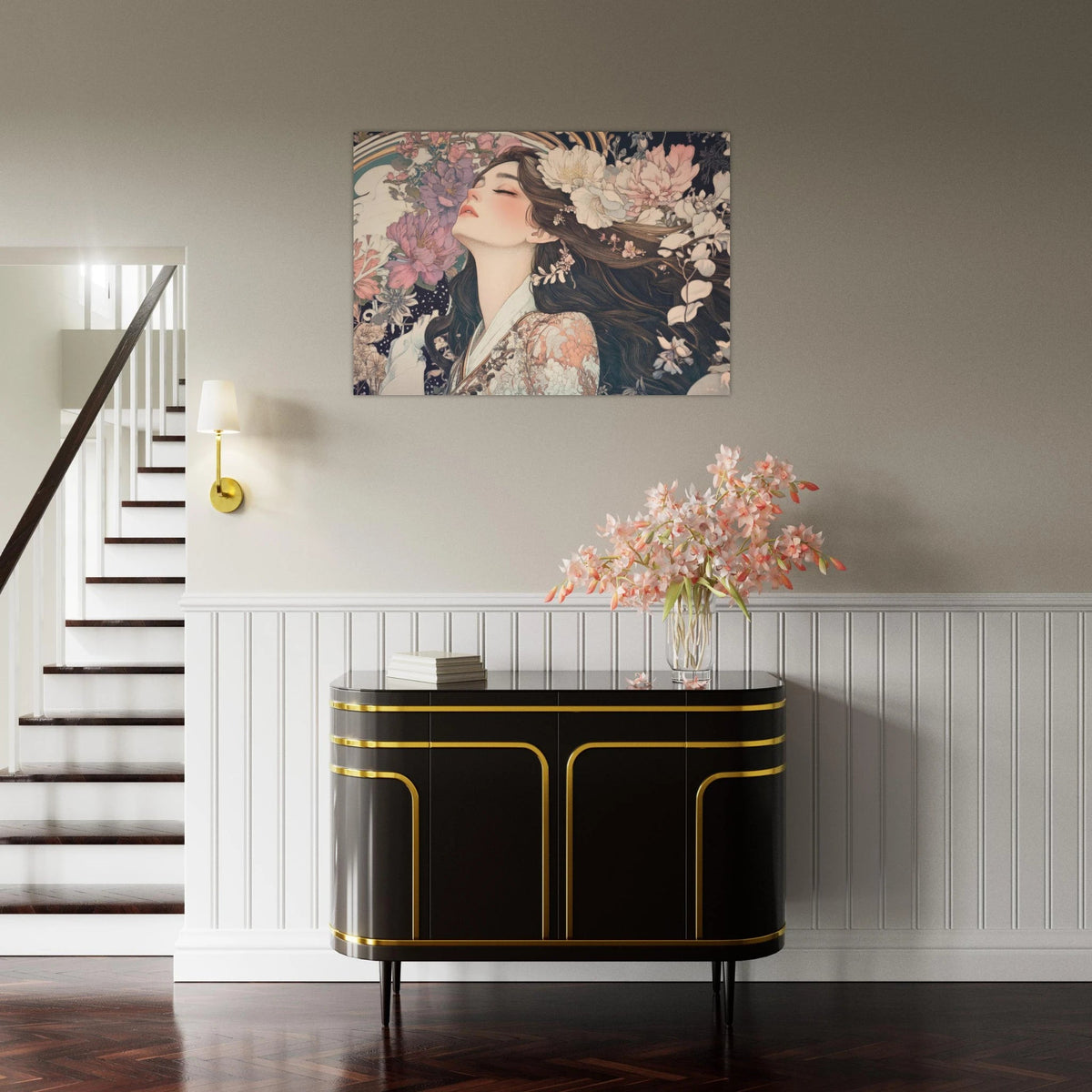 Art Nouveau Enchanted Garden An Art Nouveau inst 2 - Shop Ai Art WebShop - Digital Art online Store