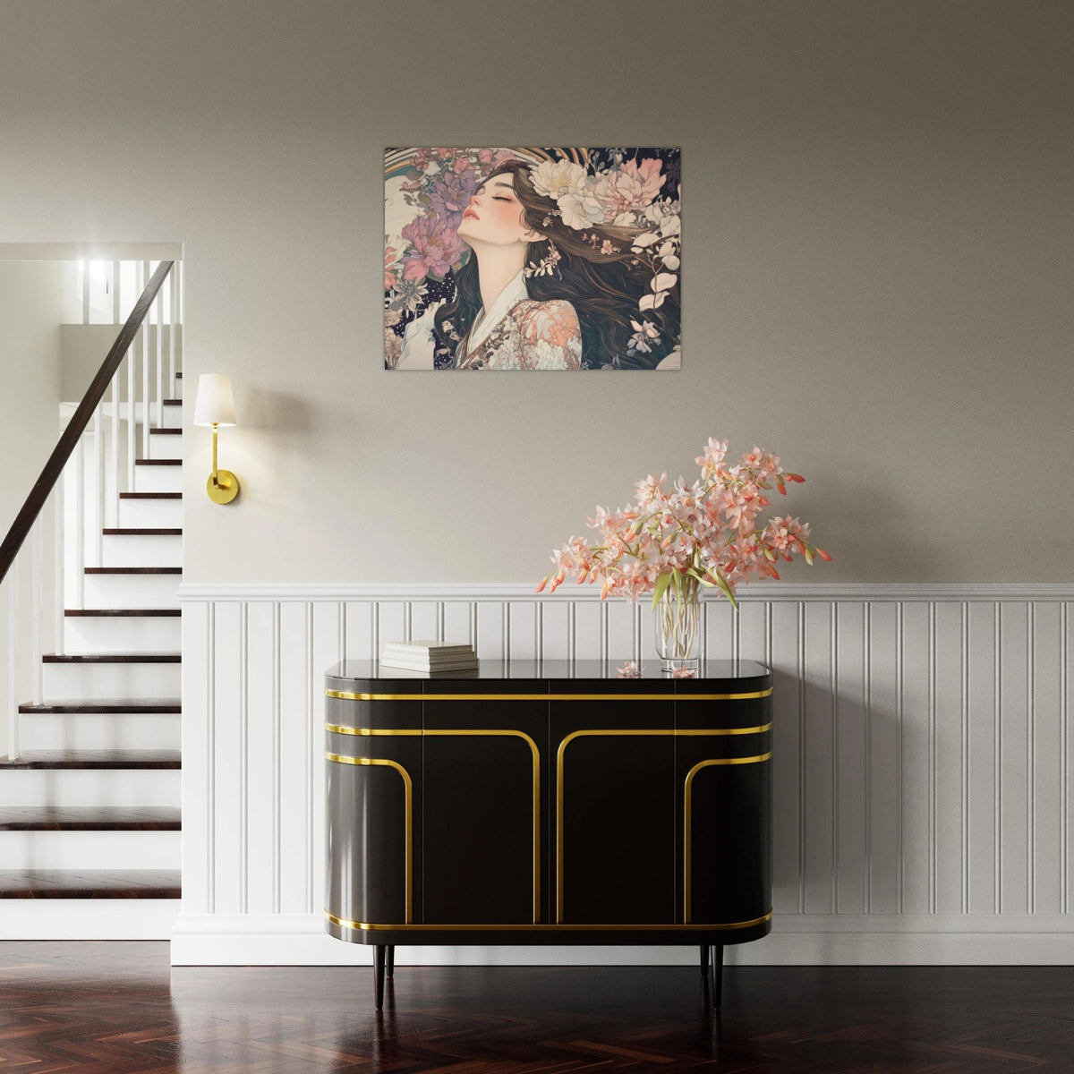 Art Nouveau Enchanted Garden An Art Nouveau inst 2 - Shop Ai Art WebShop - Digital Art online Store