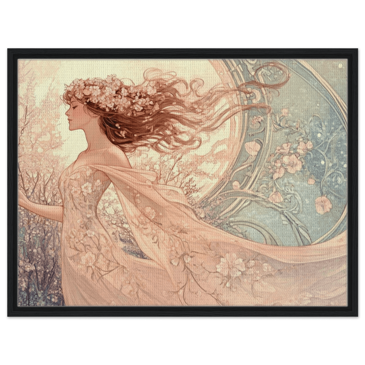Art Nouveau Enchanted Garden An Art Nouveau inst 6 - Shop Ai Art WebShop - Digital Art online Store