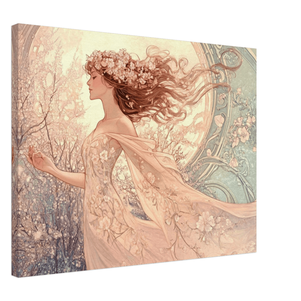 Art Nouveau Enchanted Garden An Art Nouveau inst 6 - Shop Ai Art WebShop - Digital Art online Store