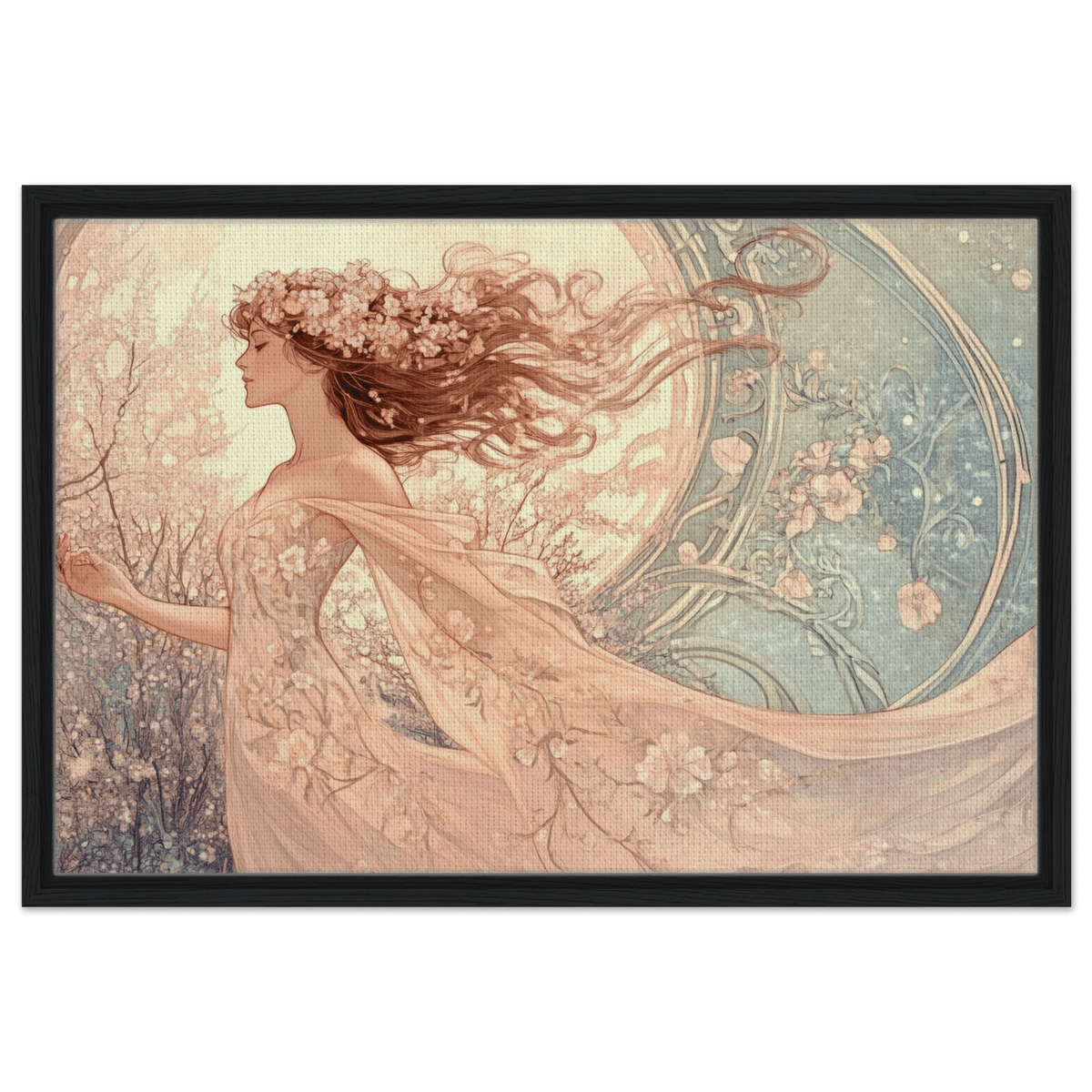 Art Nouveau Enchanted Garden An Art Nouveau inst 6 - Shop Ai Art WebShop - Digital Art online Store