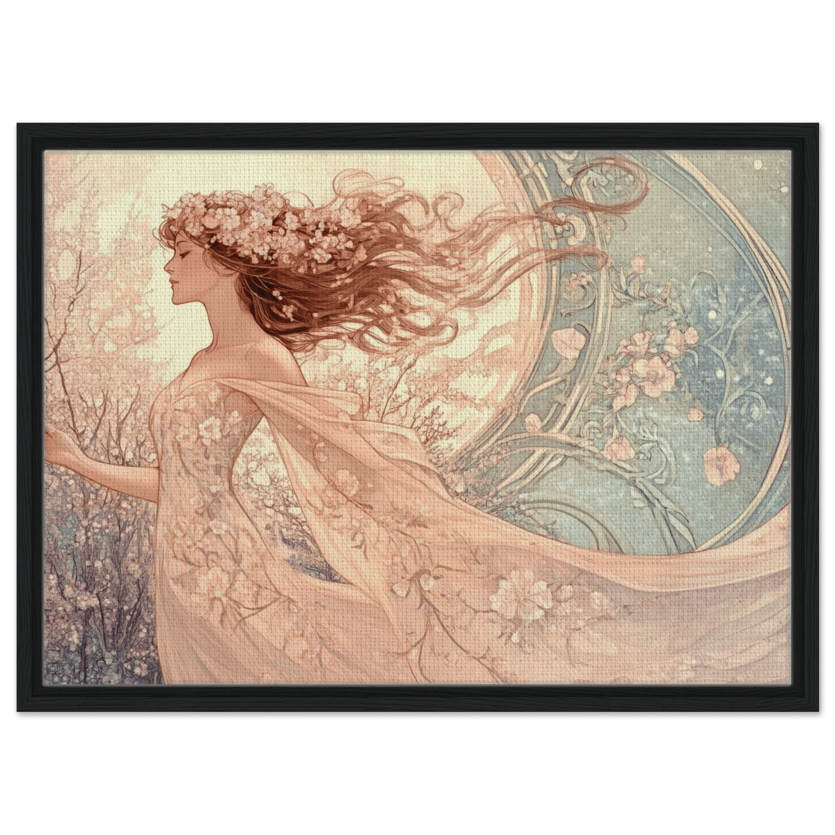 Art Nouveau Enchanted Garden An Art Nouveau inst 6 - Shop Ai Art WebShop - Digital Art online Store