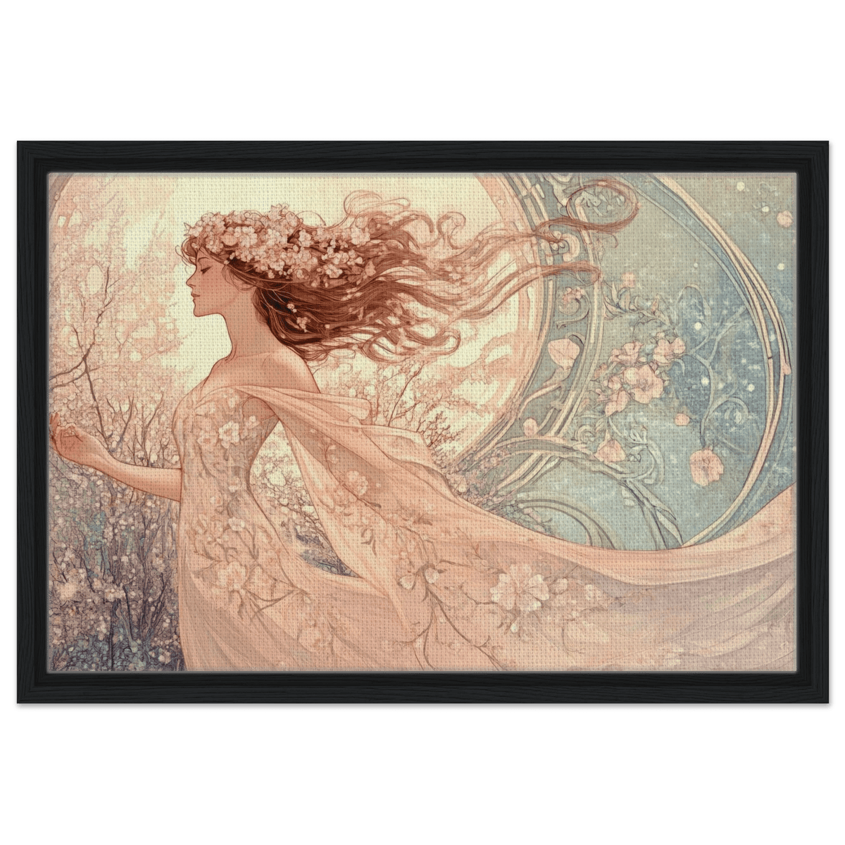Art Nouveau Enchanted Garden An Art Nouveau inst 6 - Shop Ai Art WebShop - Digital Art online Store