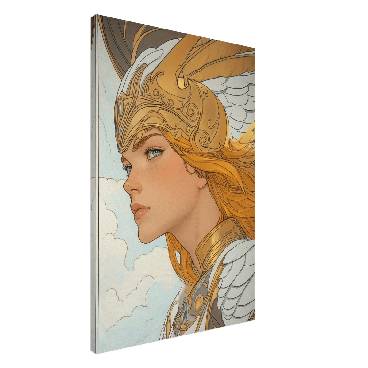 Art Nouveau Valkyries Flight Art Nouveau Close 1 - Shop Ai Art WebShop - Digital Art online Store