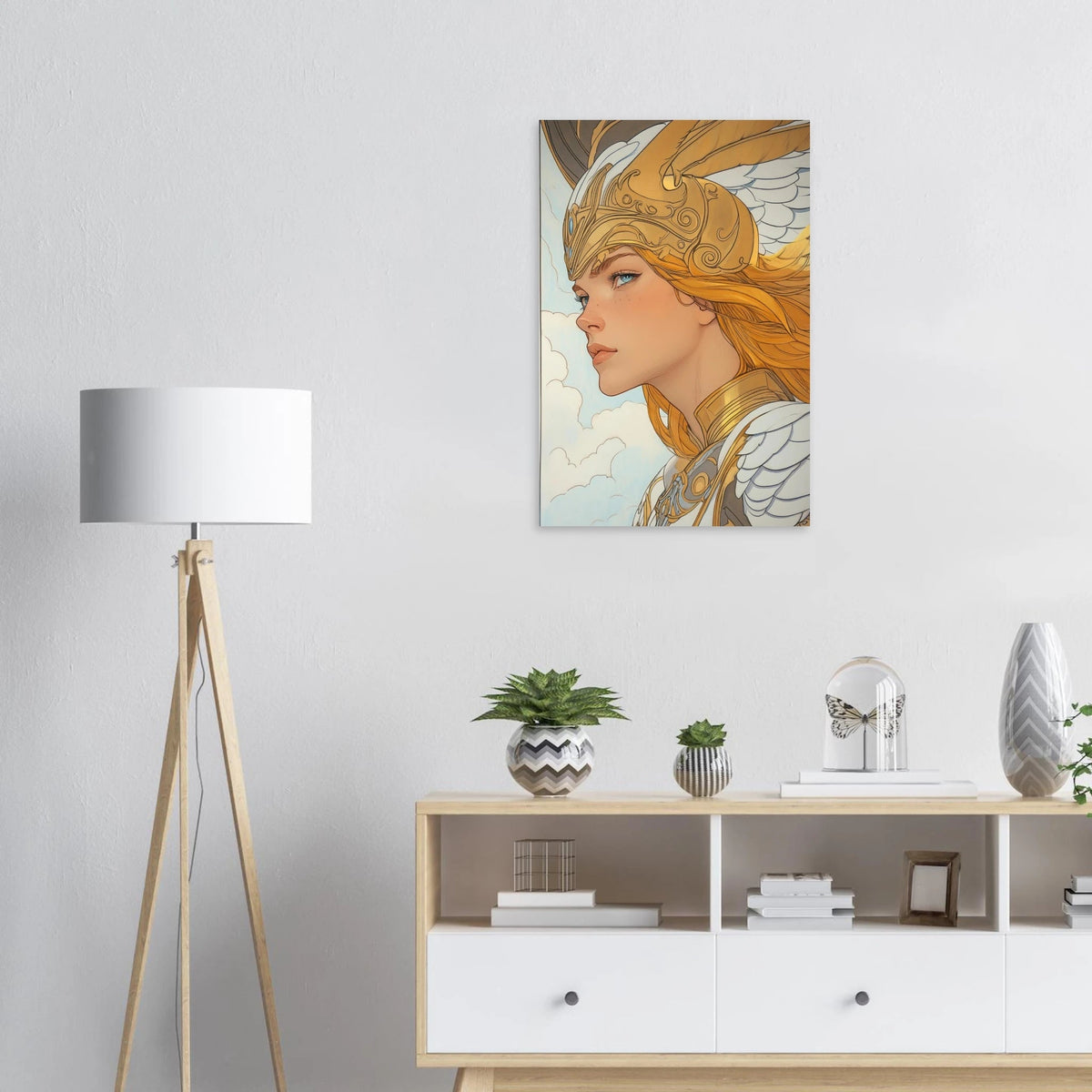 Art Nouveau Valkyries Flight Art Nouveau Close 1 - Shop Ai Art WebShop - Digital Art online Store