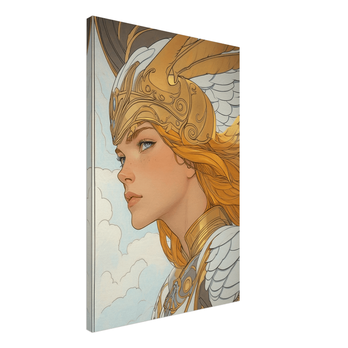 Art Nouveau Valkyries Flight Art Nouveau Close 1 - Shop Ai Art WebShop - Digital Art online Store