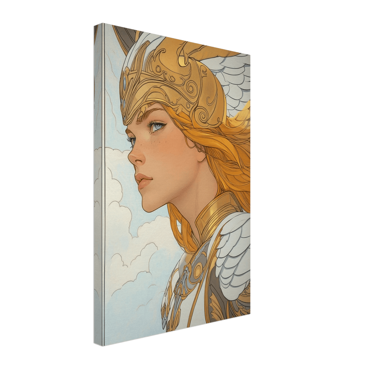 Art Nouveau Valkyries Flight Art Nouveau Close 1 - Shop Ai Art WebShop - Digital Art online Store