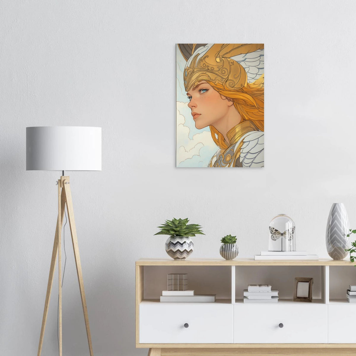 Art Nouveau Valkyries Flight Art Nouveau Close 1 - Shop Ai Art WebShop - Digital Art online Store