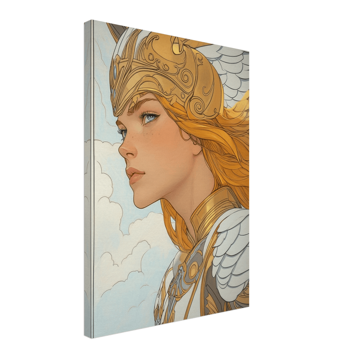Art Nouveau Valkyries Flight Art Nouveau Close 1 - Shop Ai Art WebShop - Digital Art online Store