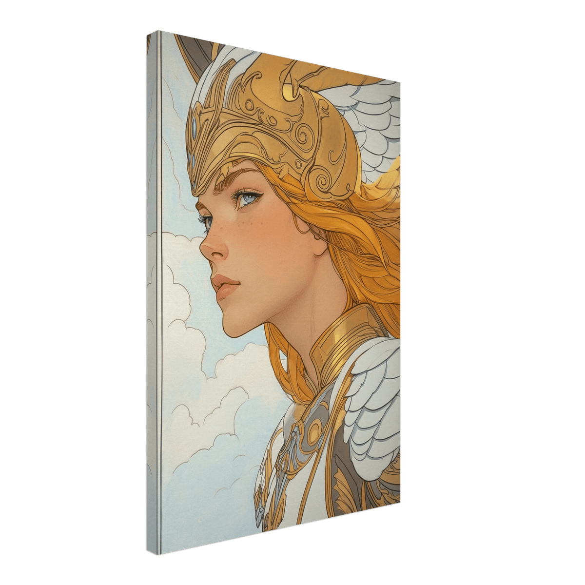 Art Nouveau Valkyries Flight Art Nouveau Close 1 - Shop Ai Art WebShop - Digital Art online Store