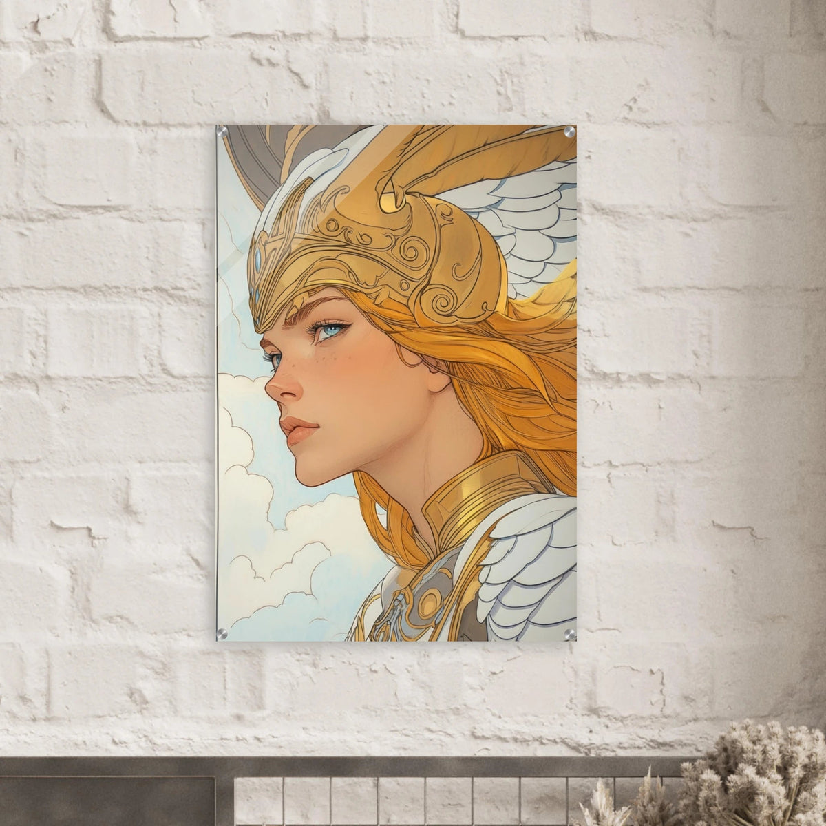 Art Nouveau Valkyries Flight Art Nouveau Close 1 - Shop Ai Art WebShop - Digital Art online Store