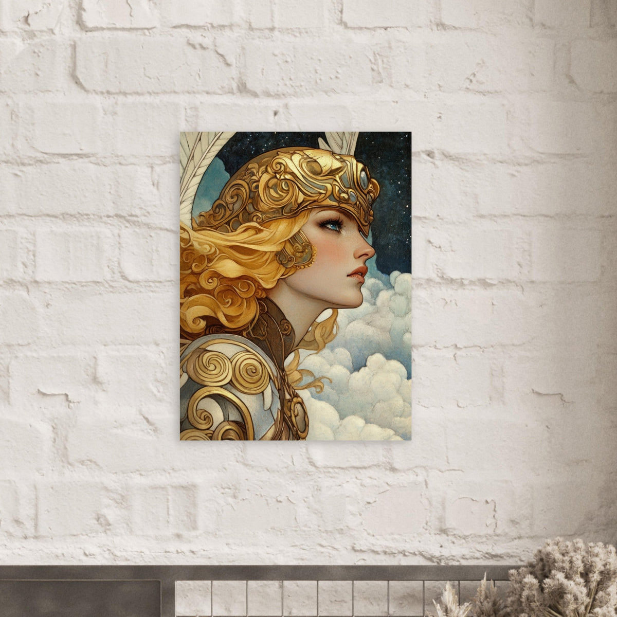Art Nouveau Valkyries Flight Art Nouveau Close 3 - Shop Ai Art WebShop - Digital Art online Store