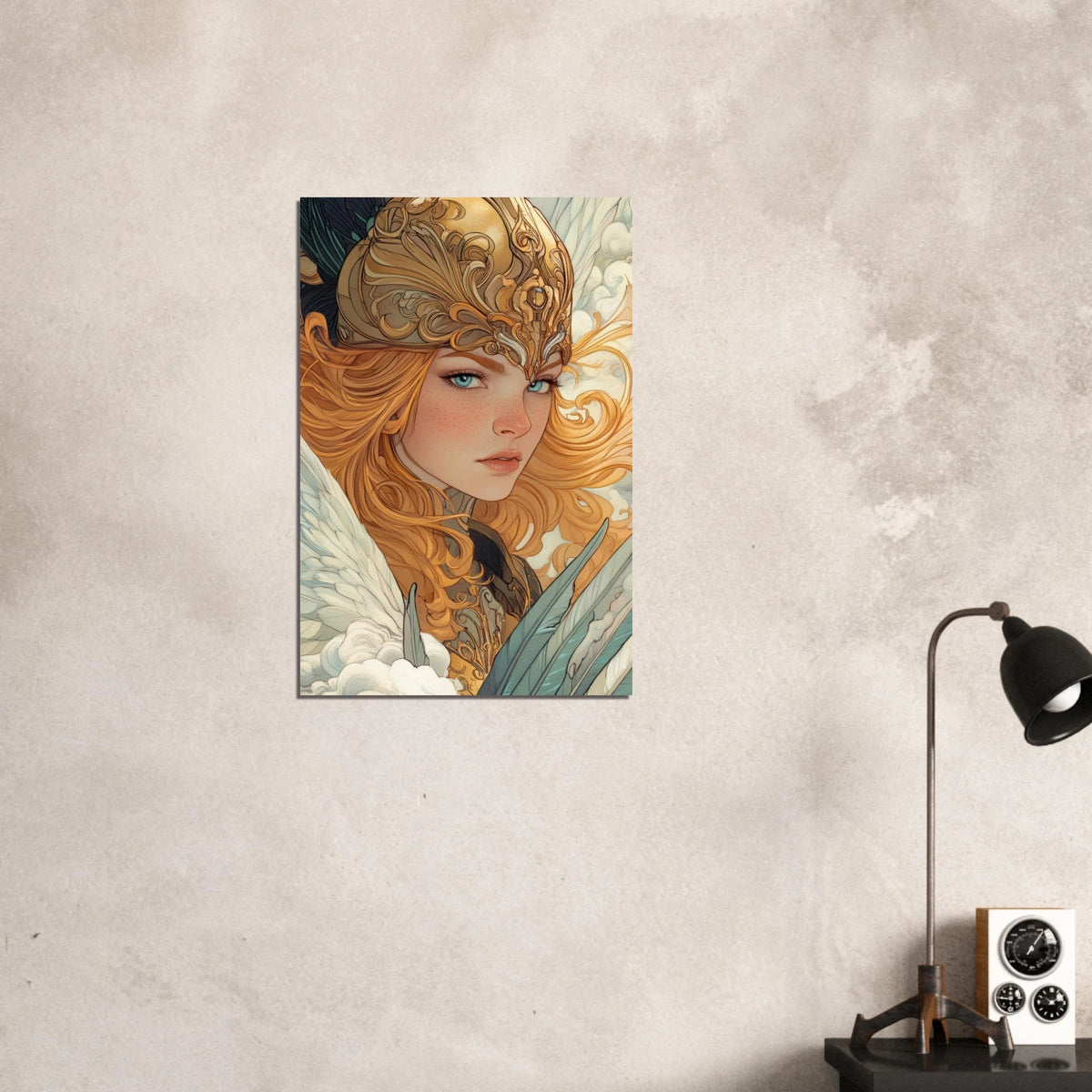 Art Nouveau Valkyries Flight Art Nouveau Close 6 - Shop Ai Art WebShop - Digital Art online Store