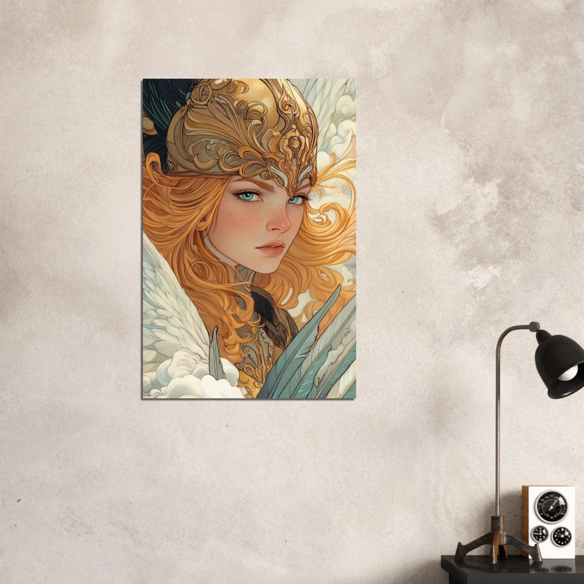 Art Nouveau Valkyries Flight Art Nouveau Close 6 - Shop Ai Art WebShop - Digital Art online Store