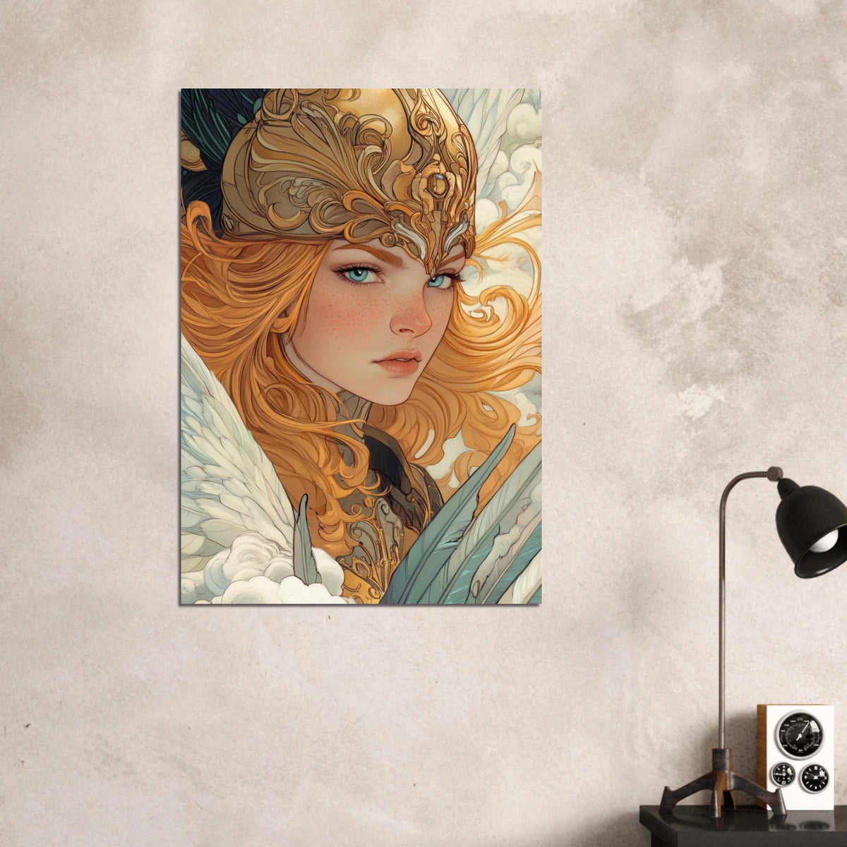 Art Nouveau Valkyries Flight Art Nouveau Close 6 - Shop Ai Art WebShop - Digital Art online Store