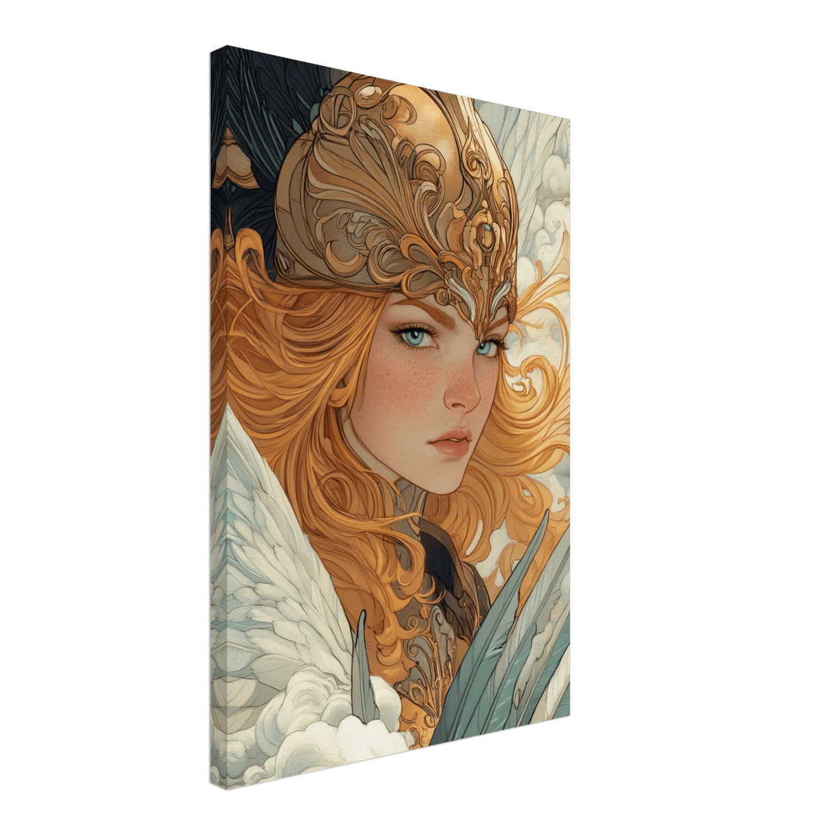 Art Nouveau Valkyries Flight Art Nouveau Close 6 - Shop Ai Art WebShop - Digital Art online Store