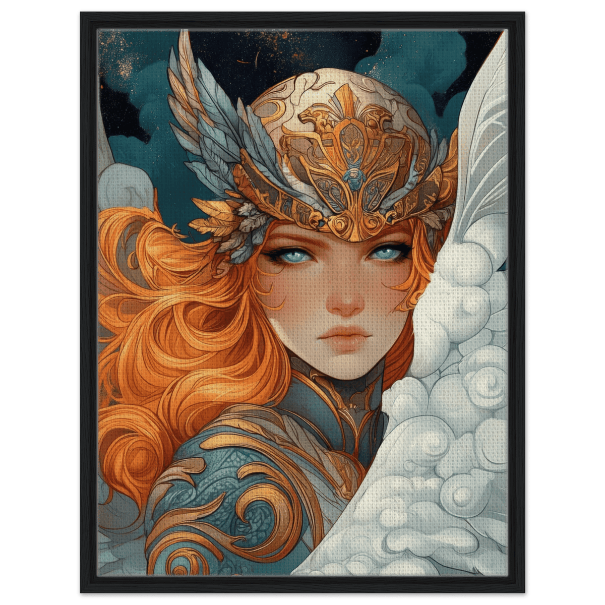 Art Nouveau Valkyries Flight Art Nouveau Close - Shop Ai Art WebShop - Digital Art online Store